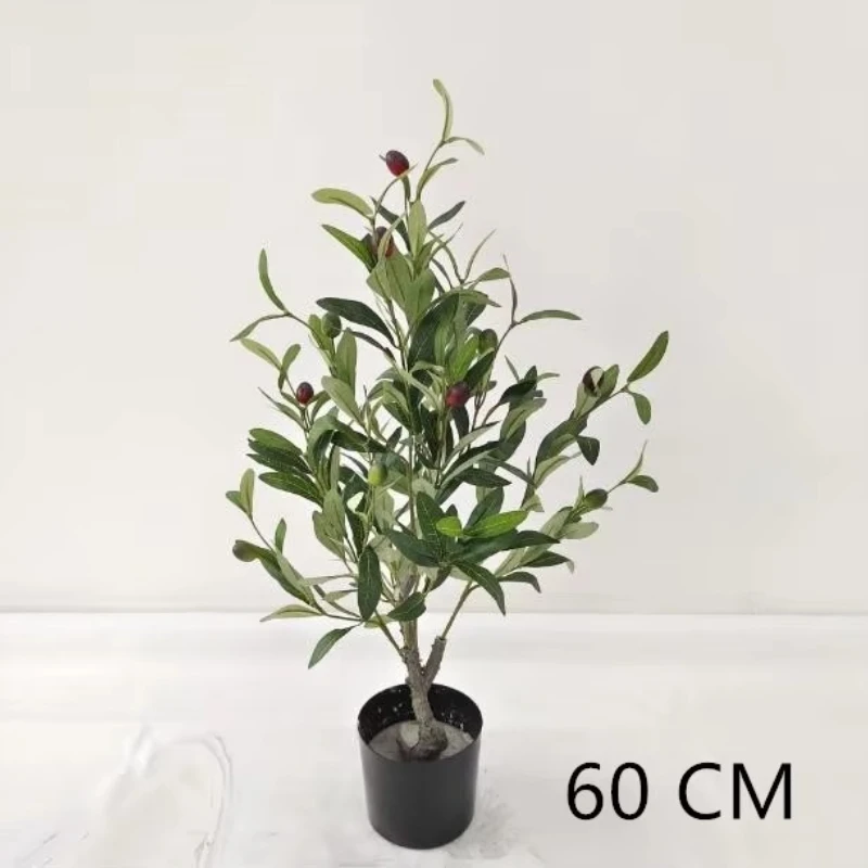 

Nordic-Style High-Quality Artificial Olive Tree in Pot - Faux Foliage for Home Decoration