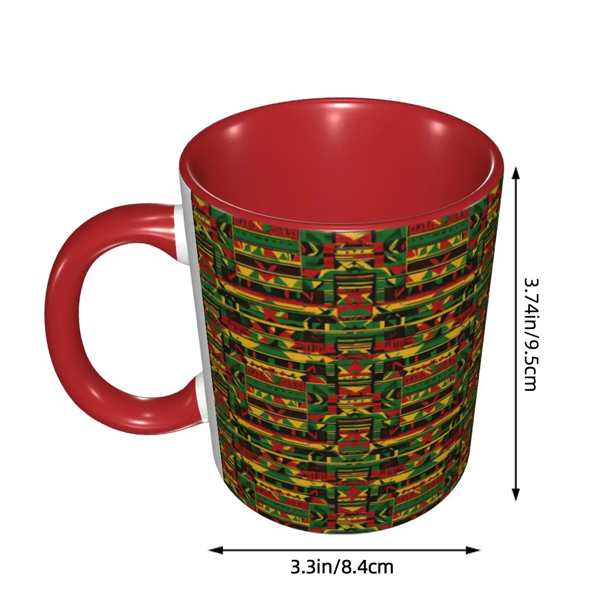 Modern Rasta Patterns For Apparel Mug Funny Ceramic Coffee Cups Tea Mugs Milk Cup Drinkware Gifts for Woman Man DIY Custom