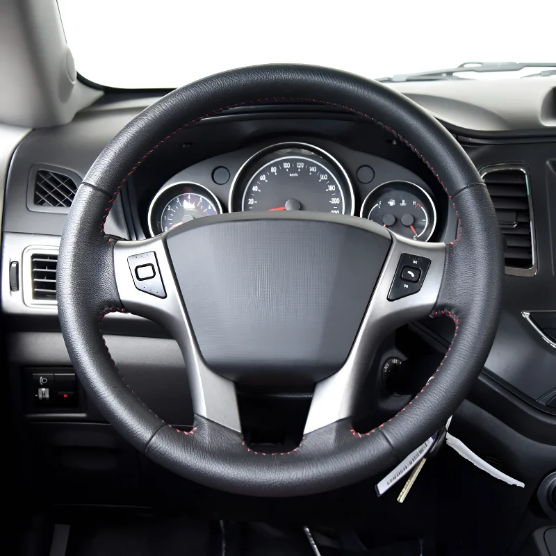 For Geely Englon C5 15models Hand-stitched Car Steering Breathable; wear-resistant; skid-proof full coverage modification desig