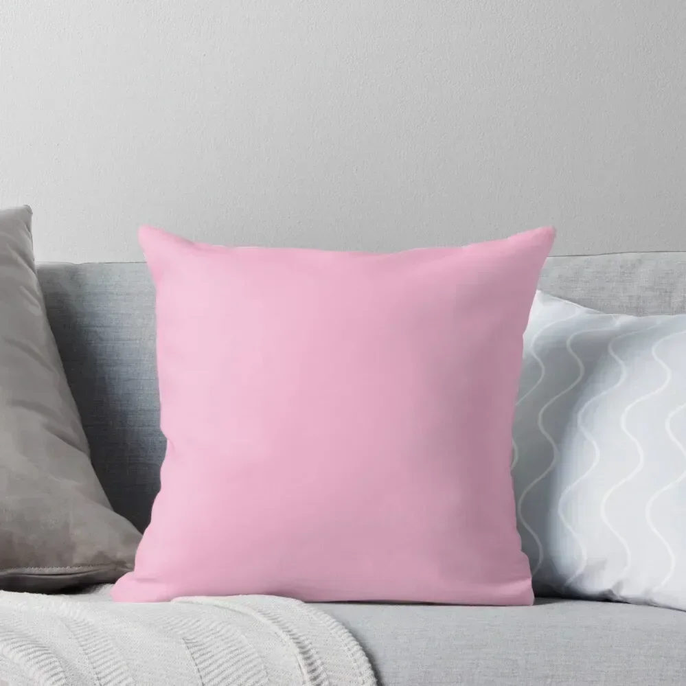 SOLID PLAIN PINK COTTON CANDY OVER 100 SHADES OF PINK ON OZCUSHIONS Throw Pillow Christmas Pillow Luxury Pillow Case