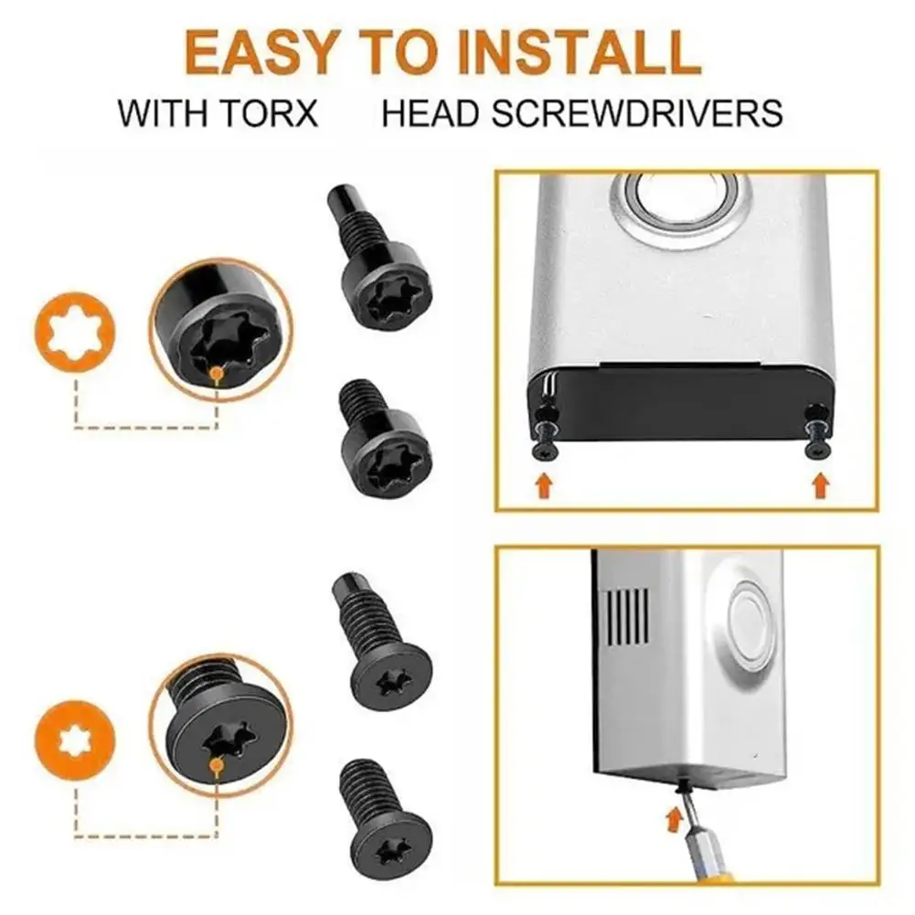 Doorbell Screws Disassembly Screwdriver Replacement Screws Video Compatible Anti-theft Security Doorbell With Hardwar K1k4