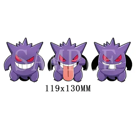 귀여운 포켓몬 피카츄 Gengar 방수 자동차 스티커, 3D 변경 Best5