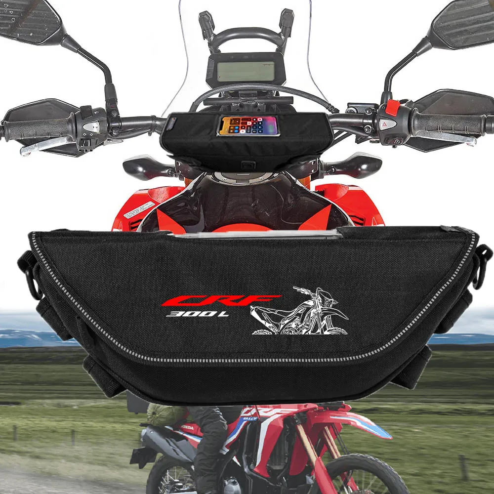 For Honda CRF300L CRF 300L CRF 300 L  Motorcycle accessory  Waterproof And Dustproof Handlebar Storage Bag  navigation bag