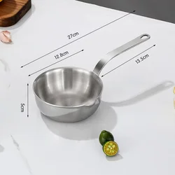 316 Stainless Steel Oil Pot Egg Frying Pan Mini Soup Milk Pot Cooking Saucepan Scalding-proof Kitchen Tool Cookware Accessories