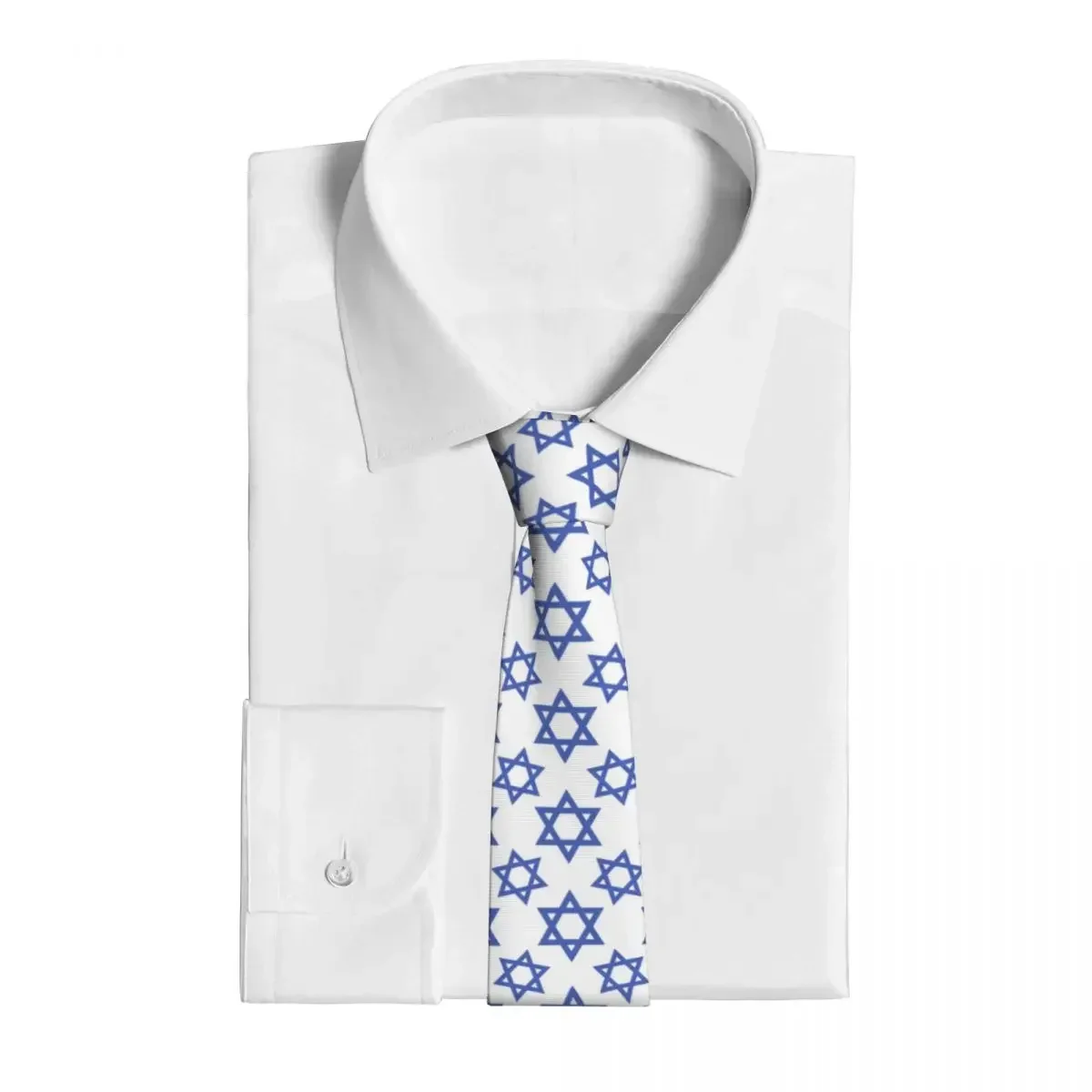 Stars Israel Flag Tie For Men Women Necktie Tie Clothing Accessories