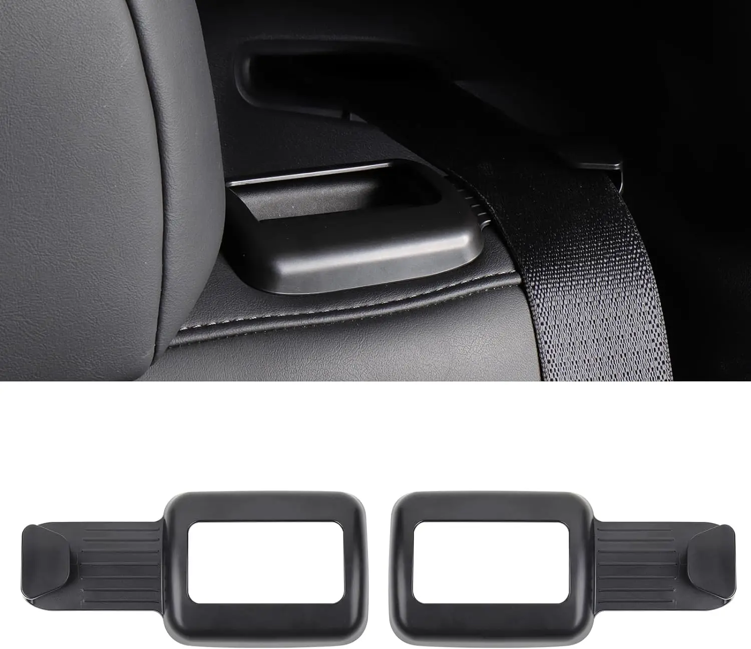 For Tesla Model Y 2 Pack Seat Belt Guide Holder  ABS Backseat Seat Belt Organizer Interior Accessories 2021 2022 2023 2024