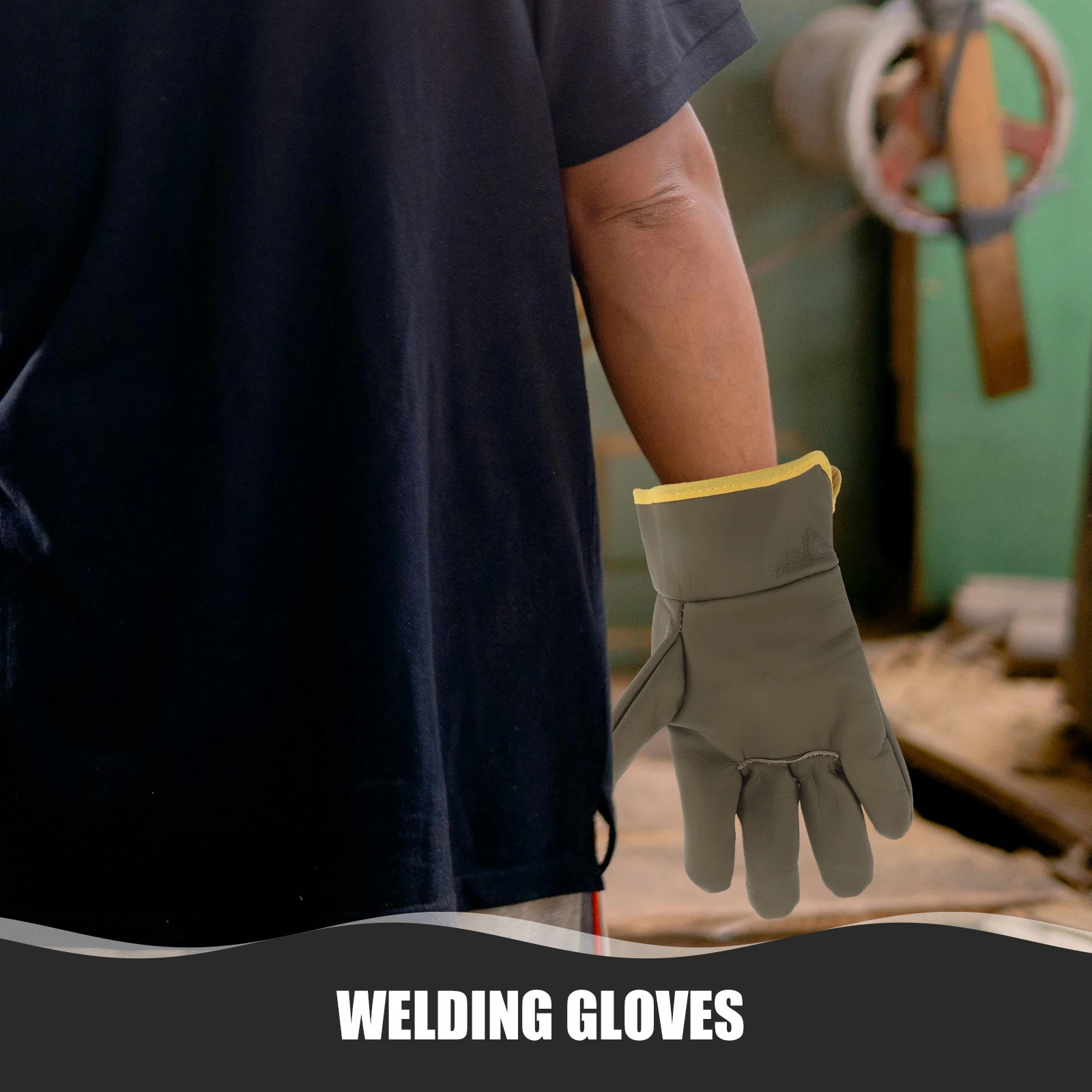 

Welder Heat Resistant Durable Welding Essentials Forging Work for Men Woodworking Campfire Warehouse Tool Gloves