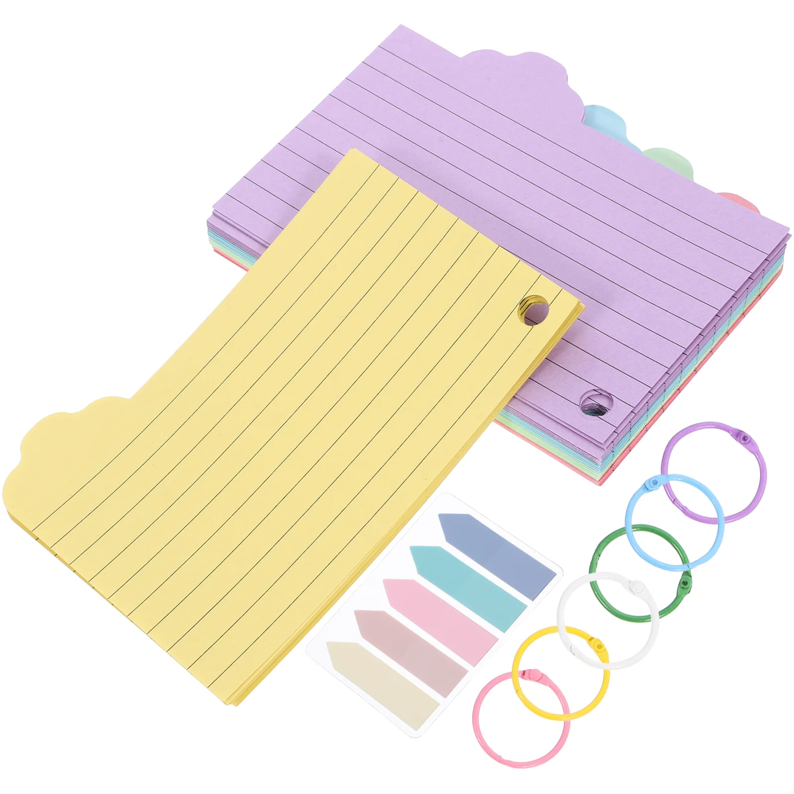 

Index Card Notes Flash Cards for Office Learning Memory Study Colored Paper Pocket Blank Notepads