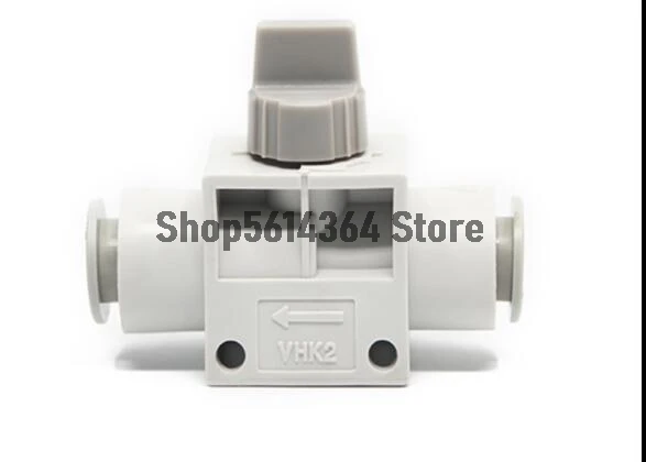 VHK2-04F-04F 06-06F 08F-10F-12F 4/6/8/10/12mm Tube Push in to Connect Pneumatic Fitting 2 Way Hand Valves