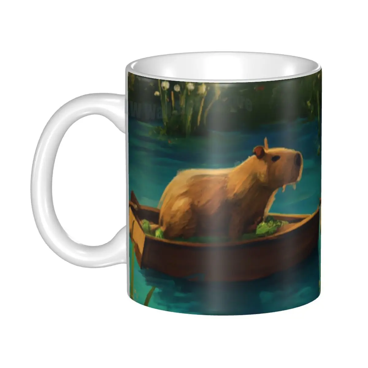 

Custom Cartoon Capybara Coffee Mugs DIY Animal Pet Ceramic Tea Milk Cup