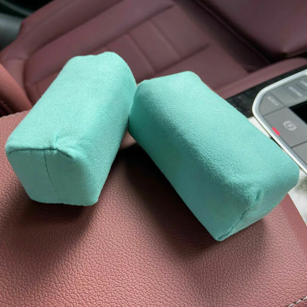 10Pcs Car Sponges Suede Sponge Applicator With Blue Gray Color High Density Sponge Soft Fiber Use With Ceramic Coating