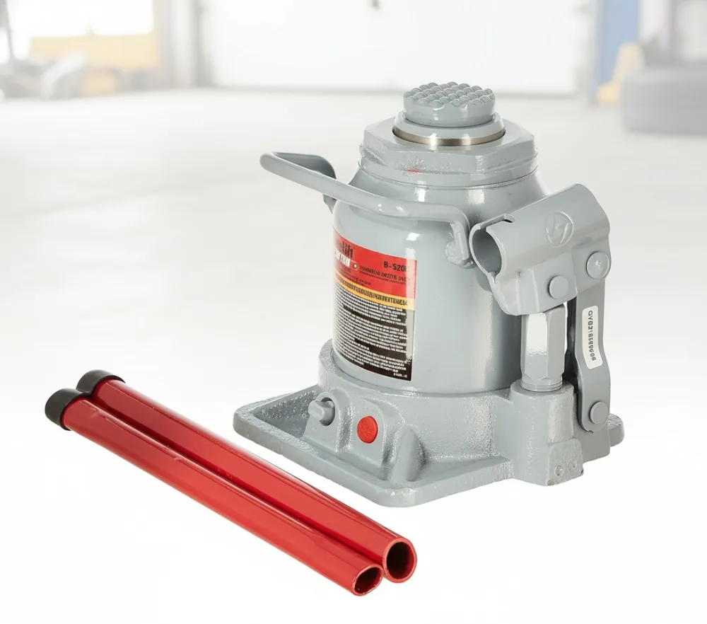 مقبس زجاجة هيدروليكي 20 طن مع سرج فولاذي ومسمار تمديد - أداة رفع موثوقة للأحمال الثقيلة #1