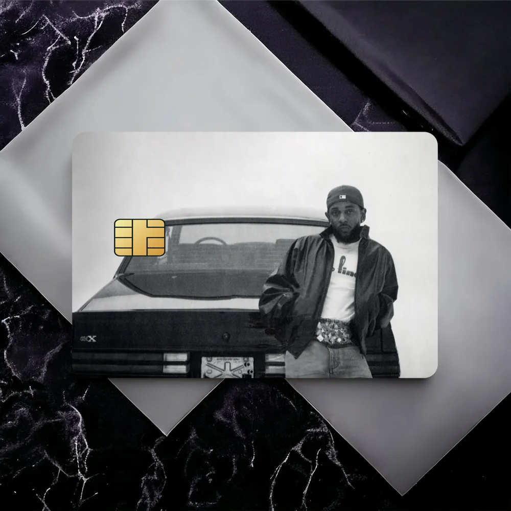 Rapper K-Kendrick L-Lamar GNX Bank Credit Cards Bus Pass Stickers Cool Decoration Waterproof 4PCS Card