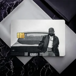 Rapper K-Kendrick L-Lamar GNX Bank Credit Cards Bus Pass Stickers Cool Decoration Waterproof 4PCS Card