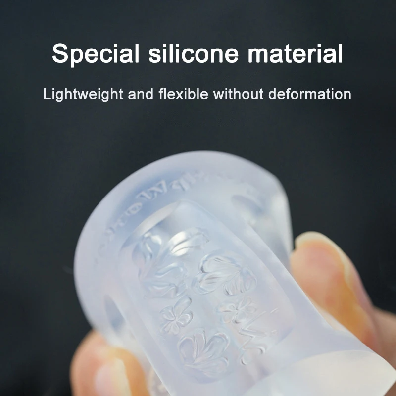 Transparent Nail Art Silicone Carving Mold Bowknot Mirror Teacup UV Gel Polish Art Mould DIY Design Nail Charm Stencils Decor.~