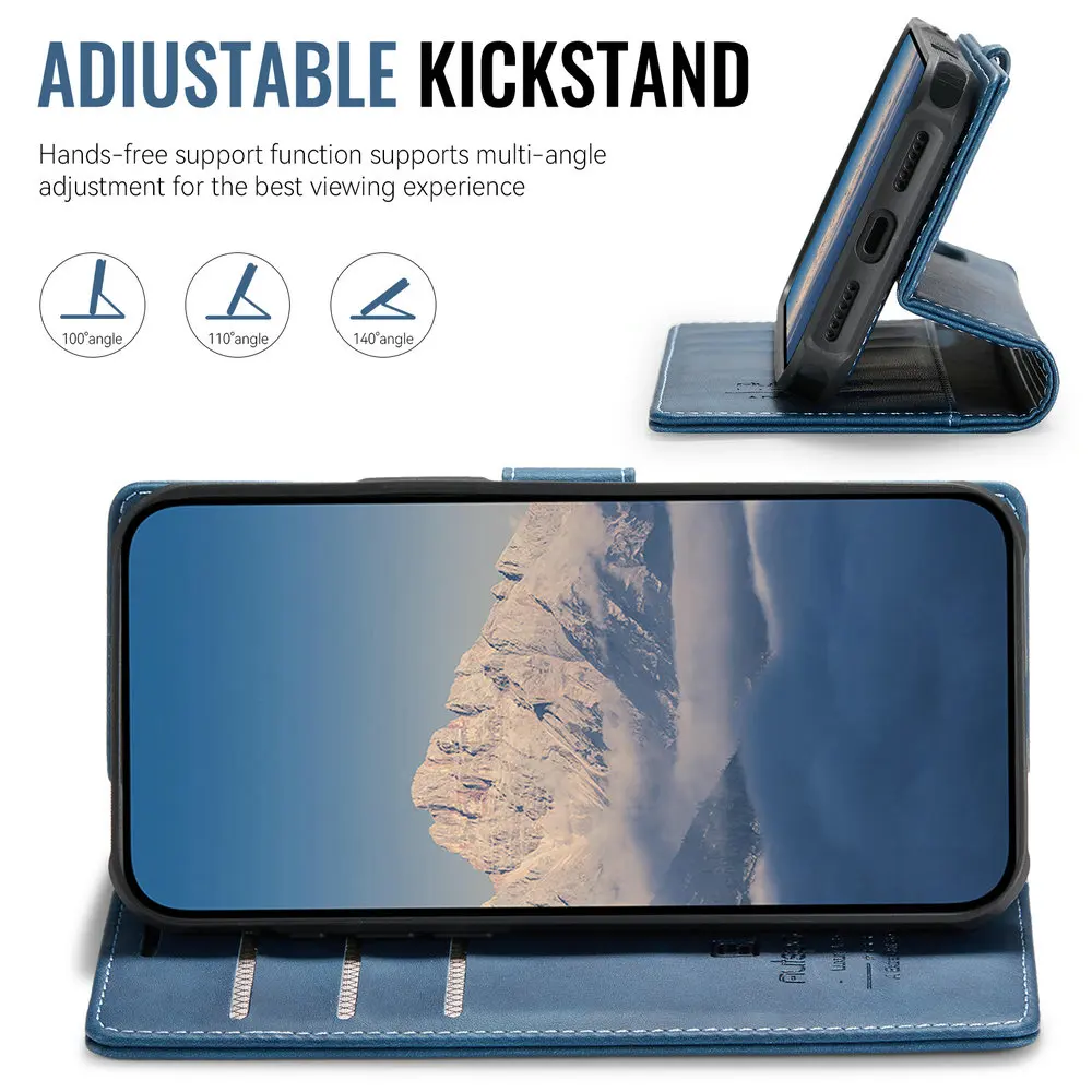 آيفون 17 برو 5G 2025 2In1 محفظة جلدية قابلة للفصل آيفون الهواء 17 16 15 14 13 12 برو ماكس 16 زائد 16E غطاء مغناطيسي #4