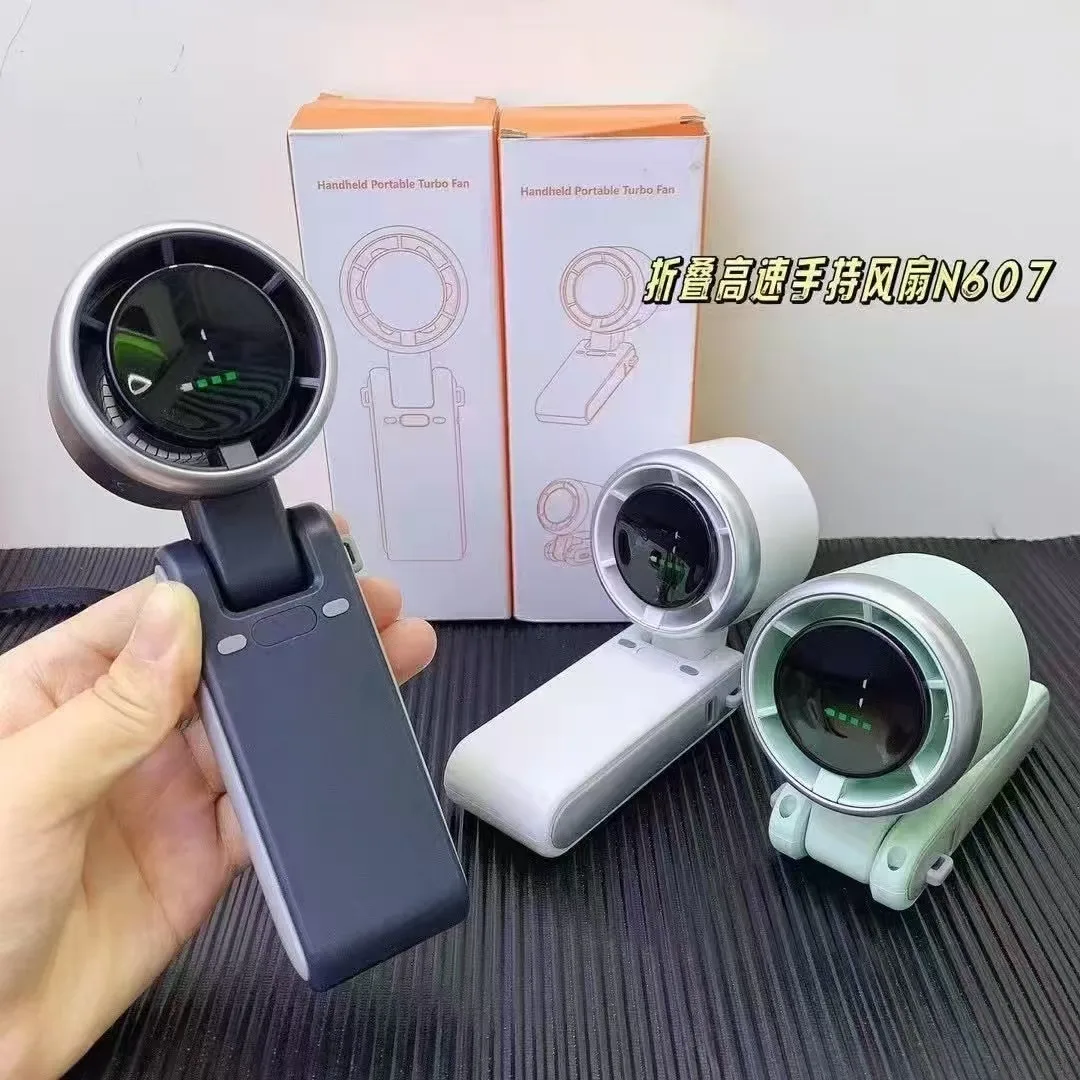 

N607 новый высокоскоростной портативный маленький вентилятор с турбонаддувом портативный портативный офисный вентилятор на шею бесшумный
