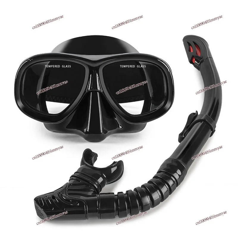 

Professional Snorkeling Two-piece Set Silicone Full Dry Breathing Tube Large Frame with Degree Diving Goggles