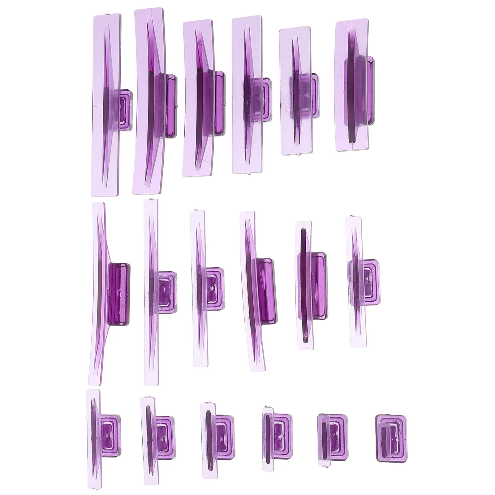 

18 Pcs The Car Repair Gasket Glue Pull Dent Tab Puller Tabs Purple Removal Tool