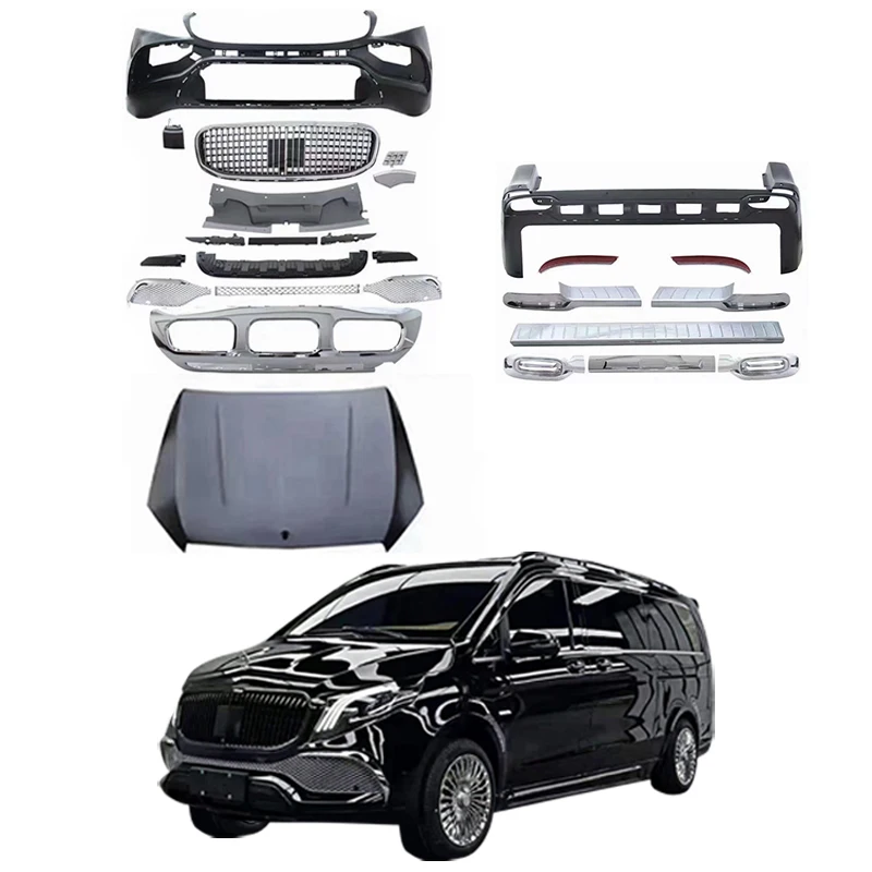 

Hot Sale Auto Body Parts Durable PP Material Car Bumpers Modified Car Body Kit for Vito Vclass W447 V250 V Class v