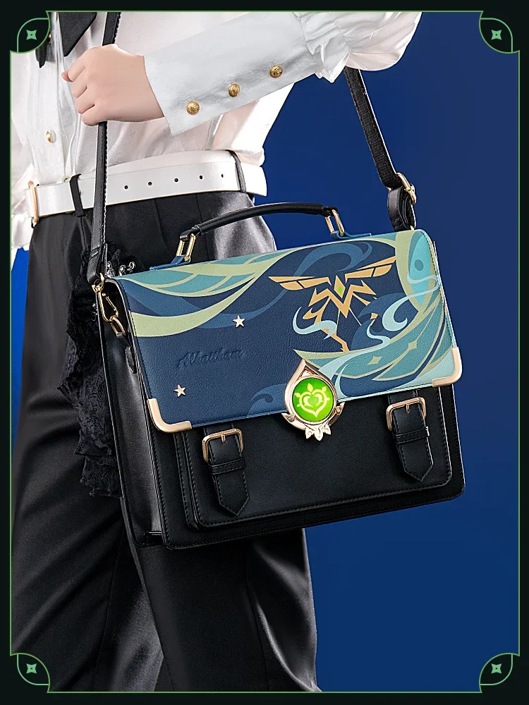 Anime Game Genshin Impact Alhaitham Messenger Bag Shoulder Bag Cosplay Backpack Lolita JK Uniform Bag itabag