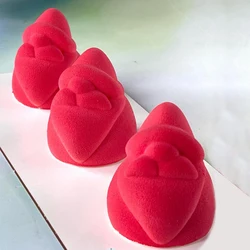 Santa Claus Snowy House Christmas Hat Design Mousse Cake Moulds Christmas Silicone Cake Molds Chocolate Moulds Decoration Tools