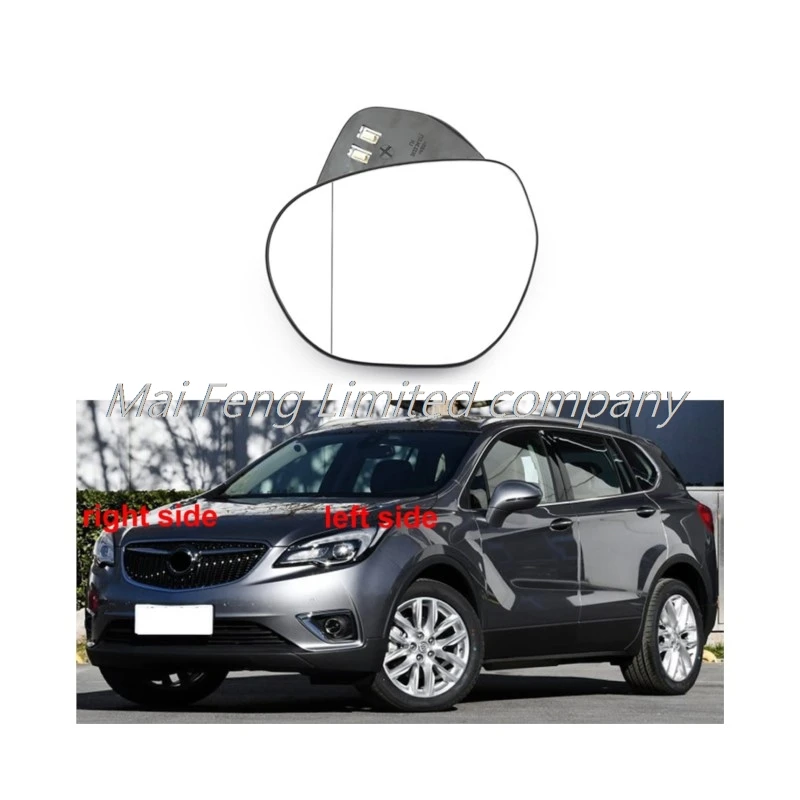 Auto accessories for Buick Envision 2014 2015 2016 2017 Reflectors Door wing rearview mirror white glass lens heating