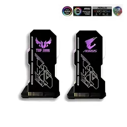 DIY ARGB VGA Holder 4090,5V 3PIN AURA SYNC Video Card Bracket For ROG/AORUS/TUF/IGame,3090 3080 GPU Support