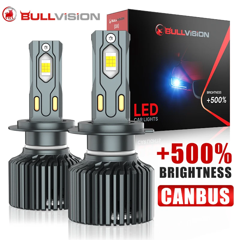 

Светодиодные фары 300 Вт H7 H4 CANBUS H11 H8 H9 9012 9006 9005, высокая мощность, 18 чипов CSP, автомобильные лампы с вентилятором, 6000K, противотуманные фары, 12В