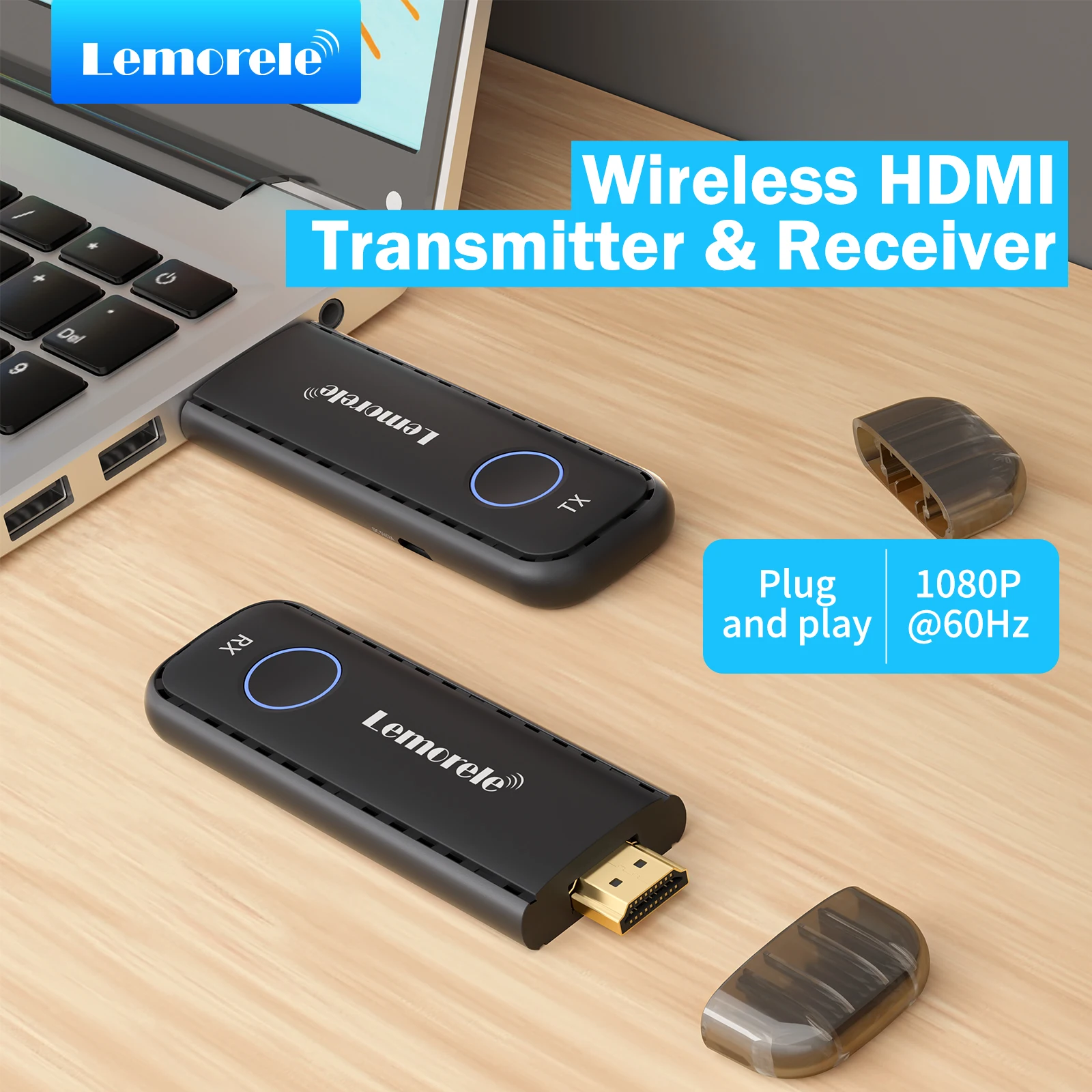 Home Security Kit - جهاز إرسال واستقبال HDMI لاسلكي من