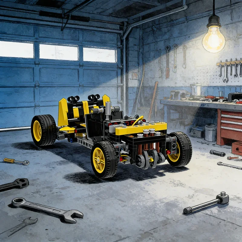 

261pcs MOC FWD Car Chassis Bugatti Bolide Technical Model Building Blocks Architecture festival Gifts Toy Creative Education