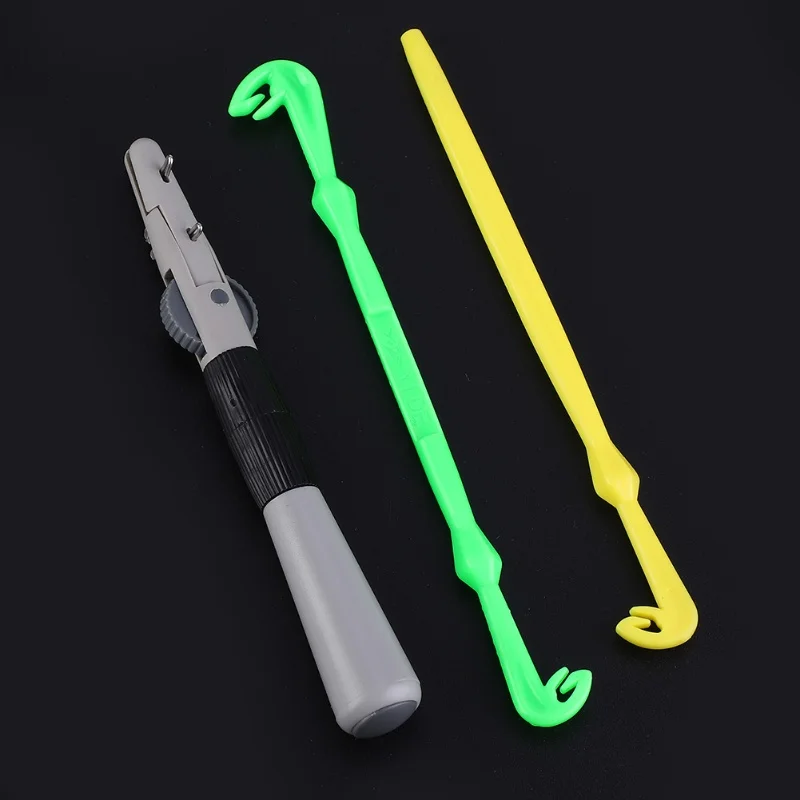 Manual Fishing Hook Tier Line Tying Tool With Sub Line  Single&Double Hook Fast Knot Tyer Tool