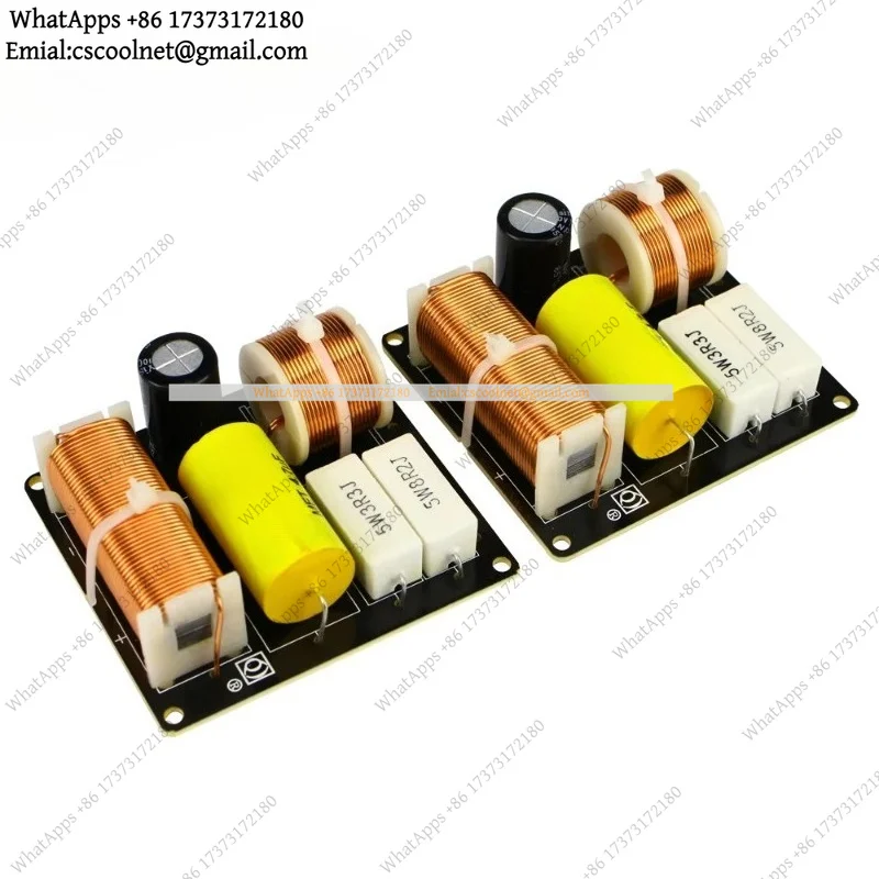 k06 80W 2 Way Car Audio Crossover 2.8KHz Frequency Divider For 4-8OHM 3-5 Inch Speaker Treble Bass Network 2PCS
