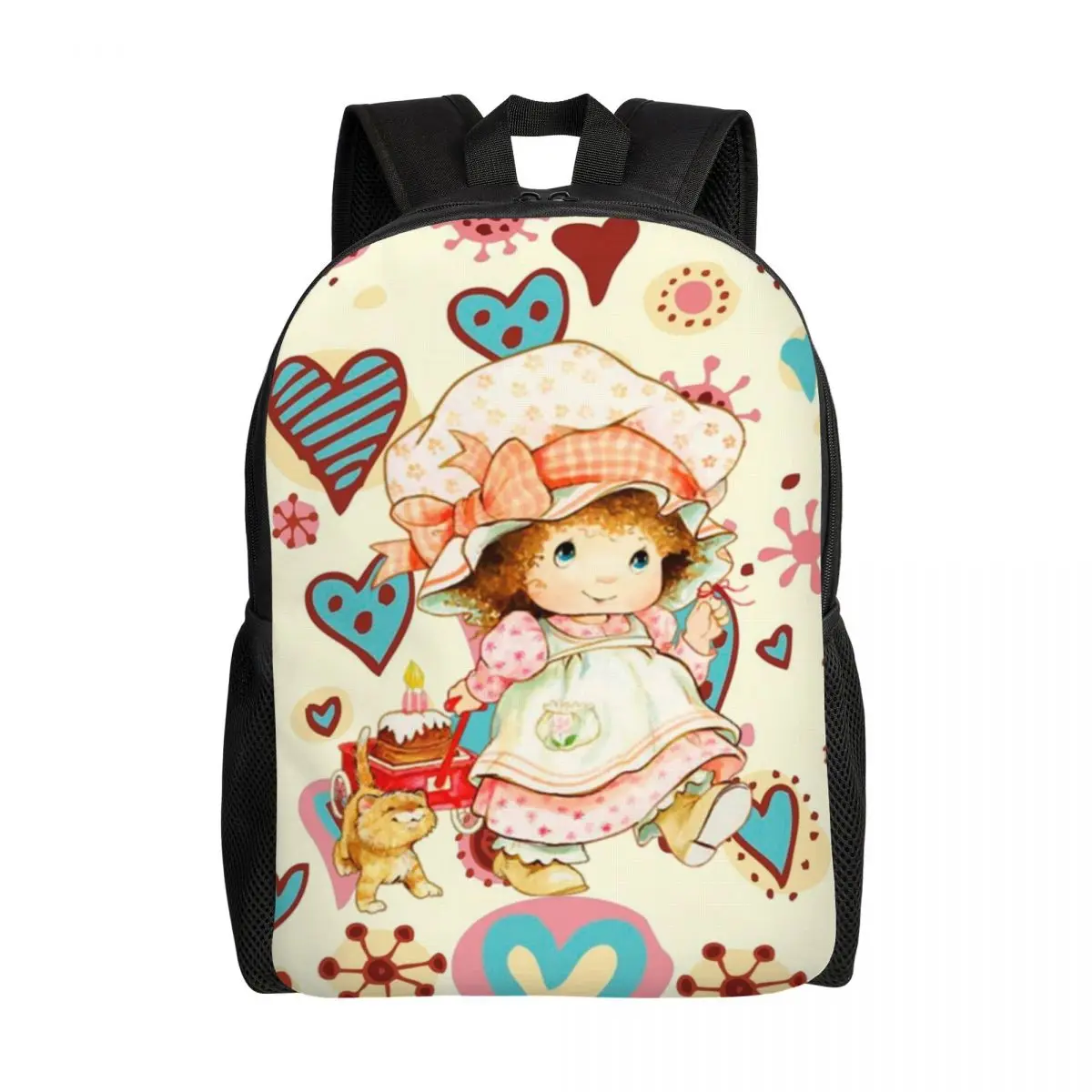 

3D Printing Cute Sarah Kay Backpack for Boys Girls Cartoon College School Travel Bags Women Men Bookbag Fits 15 Inch Laptop