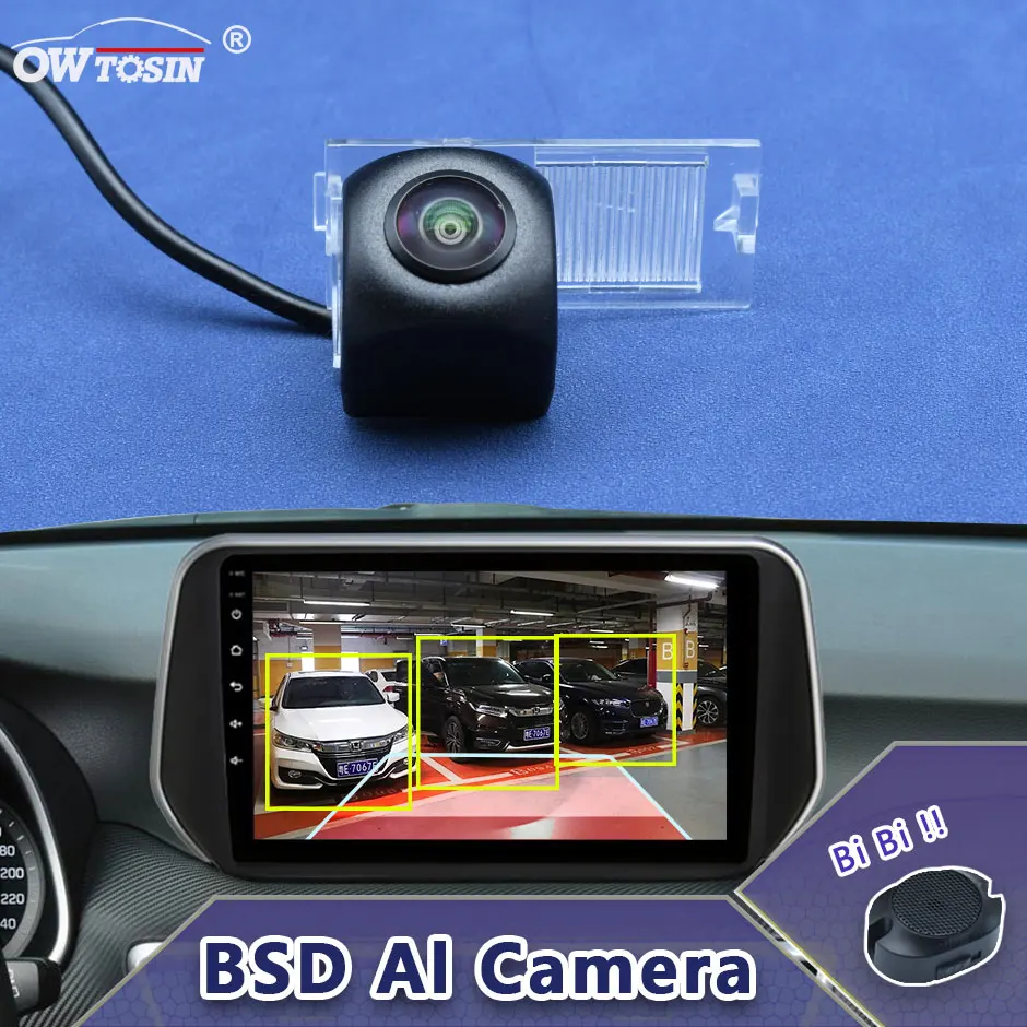 

1920x1080P AHD AI Car Vehicle view Camera For Peugeot 301 308 405 508 3008 307 Hatchback BSD Blind Spot Radar Alarm Monitor