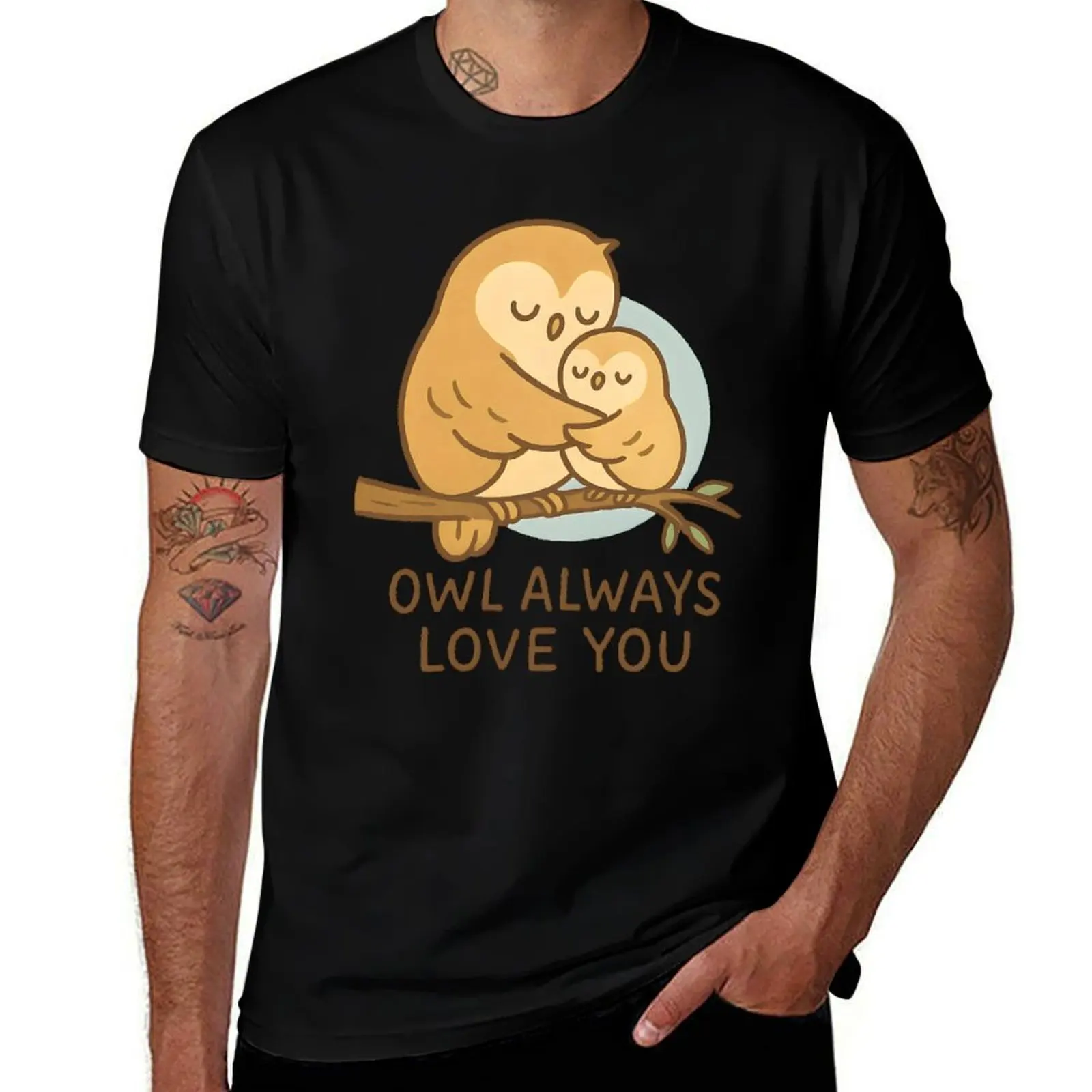 

Owl Always Love You – Cute Mother Owl and Baby Sticker T-Shirt Blouse graphics clothes for men