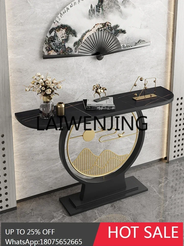 Modern light luxury porch cabinet rack new Chinese style strip case modern simple porch table