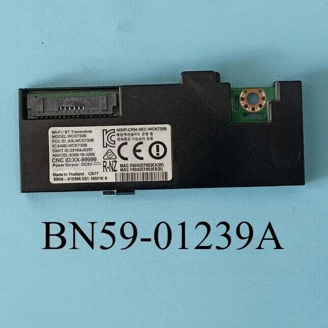 

BN59-01239A Wi-Fi Module WCK730B A3LWCK730B is for UA55KU7500K UA55KU7000W UA55KU7000S UA55KU6900J UA55KU6570U UA55KU6500K TV