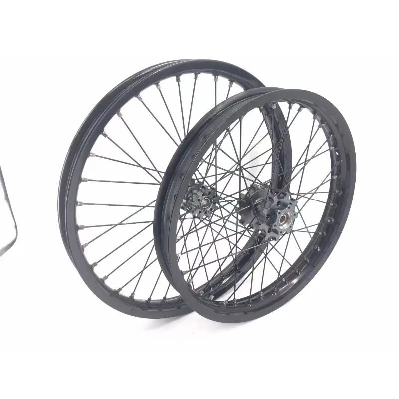 19/16 Inch Anodized Aluminum Alloy Dirt Bike Replacement Wheels Fit For Light Bee Off‑Road Ebike Modification Parts