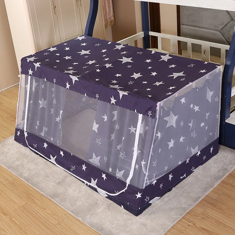 Mosquito Net for Children's Bed, Bed Curtain, Square Top, One Bookshelf Pattern Account, Home Bed Curtain, 1.5