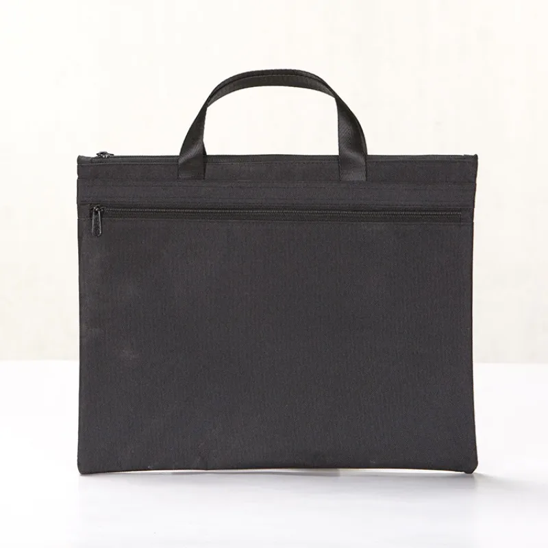 أكسفورد القماش حقيبة ملفات مزدوجة حمل حقيبة مجلد وثيقة Orginizer بورت المستندات A4 A4 مجلد ملفات Pochette الميزانية المغلف