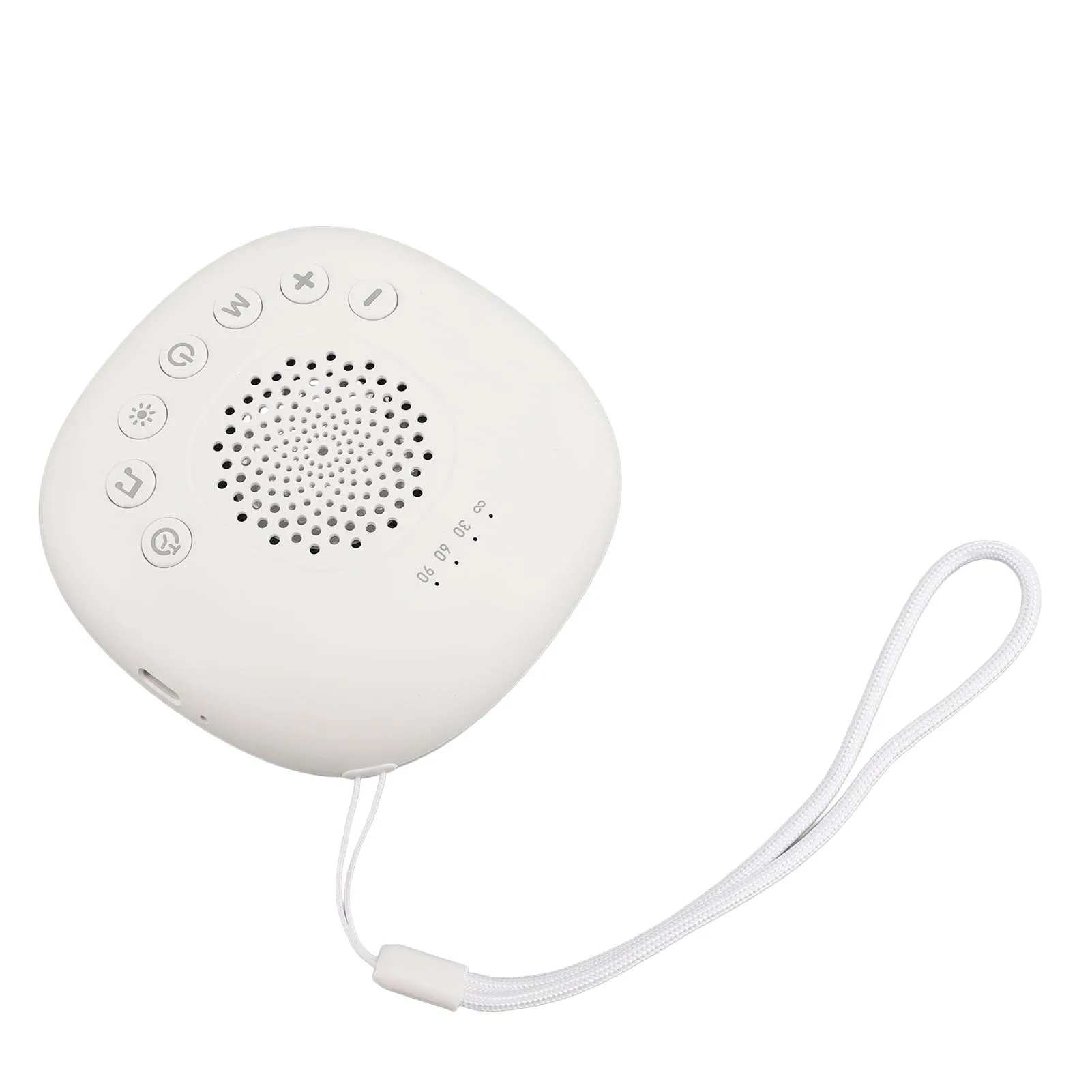 آلة صوت قابلة للتعديل محمولة 32 مستويات حجم 3 مؤقت 20 صوت آلة ضوضاء بيضاء مع ضوء ليلي للسفر للطفل #4