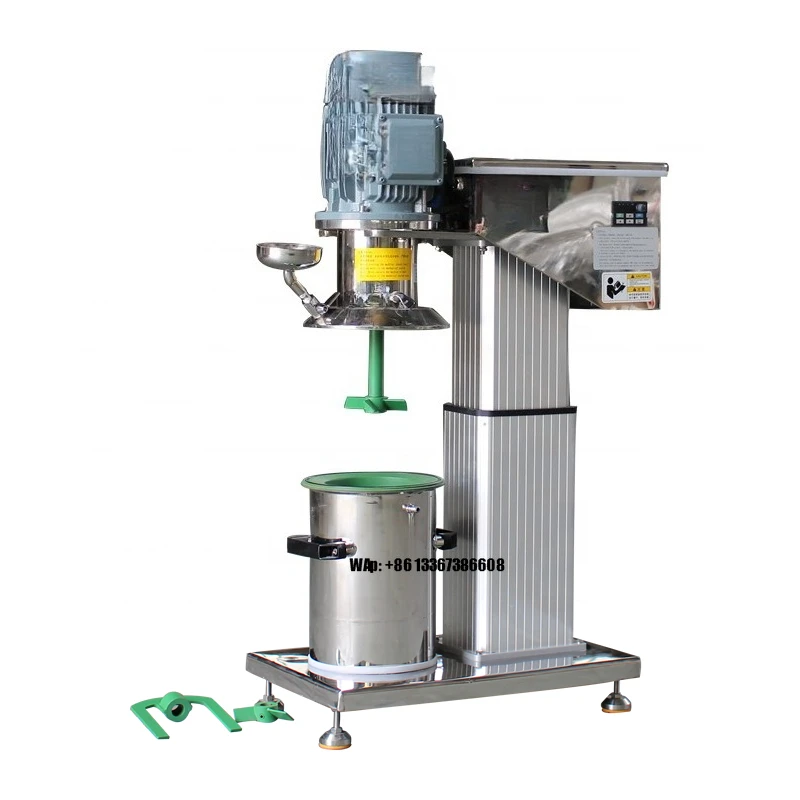 Vacuum Lab Dissolver/agitator with PTFE Coating Container/tank Defoaming Dissolver