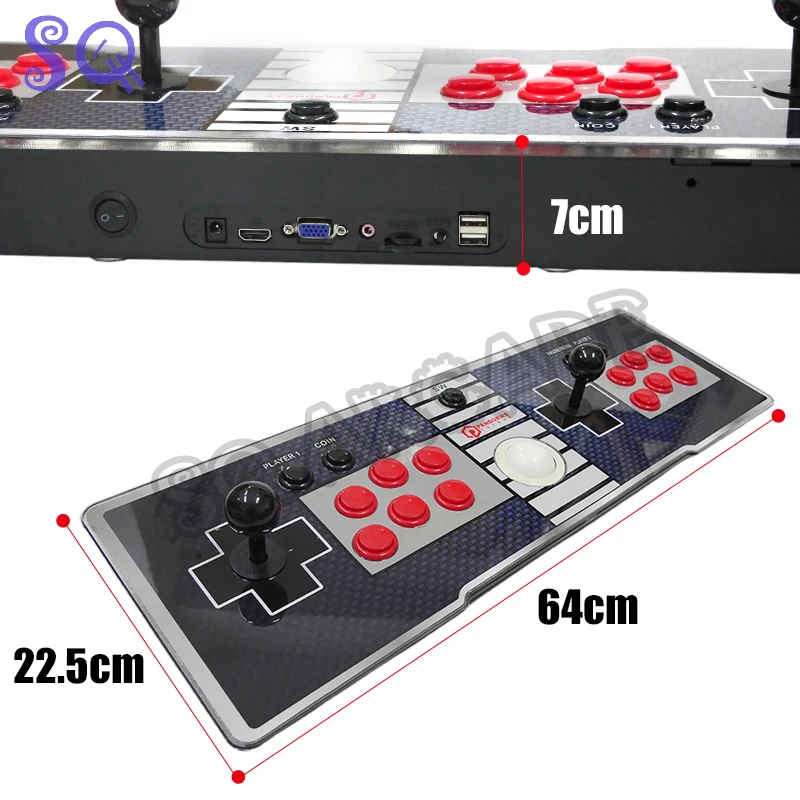 Pandora Saga Box DX Arcade Threesided Machine Trackball Switchable Screen 3000+516 Tracking Ball Retro Video Game Console