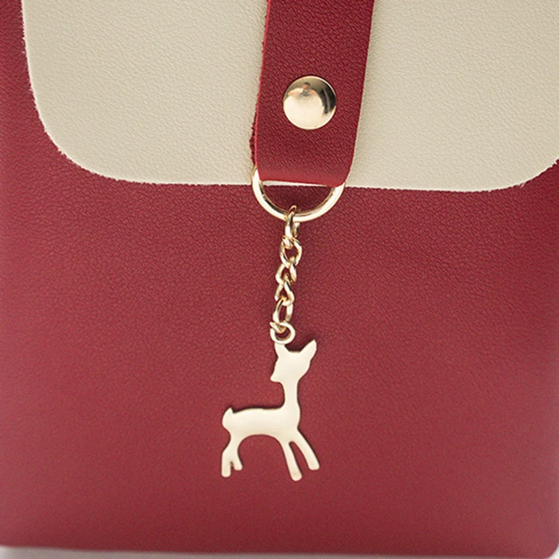 Women Fashion Handbags Bags Designer 2024 New Casual Bag Mobile Phone Bag Personality Deer Charm Single Shoulder Diagonal Bag