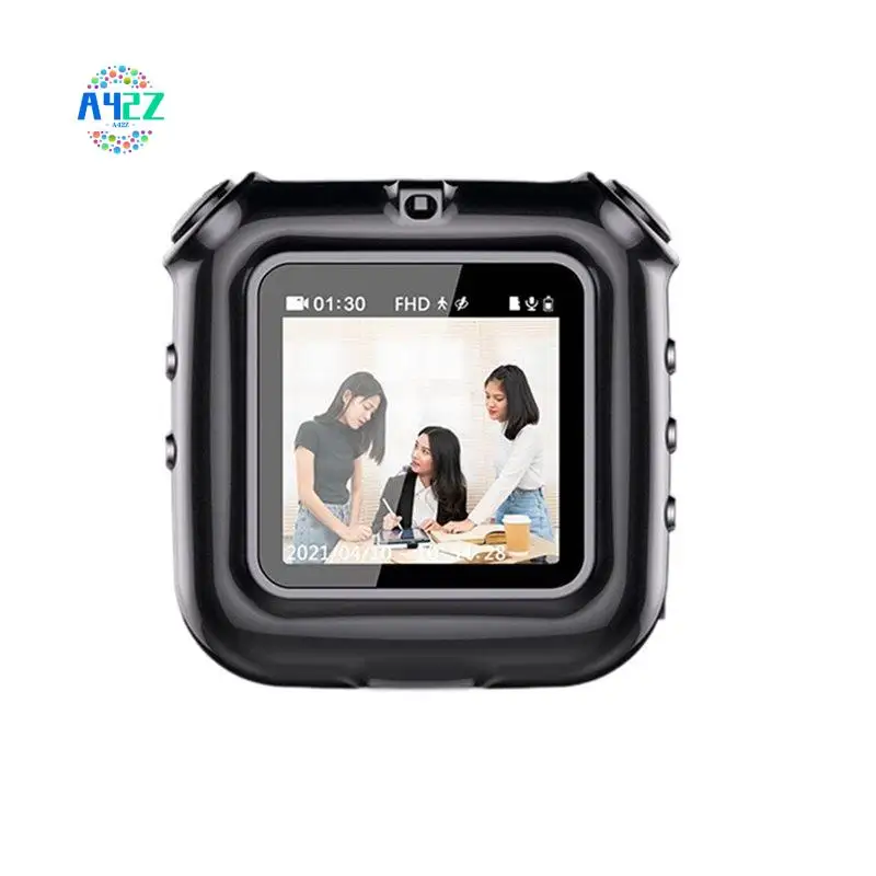

A42Z-V9 Clip Necklace Camera 1080P Portable Cam Dispaly Screen Audio Video Voice Photo Recorder Smart Loop Recording 4GB