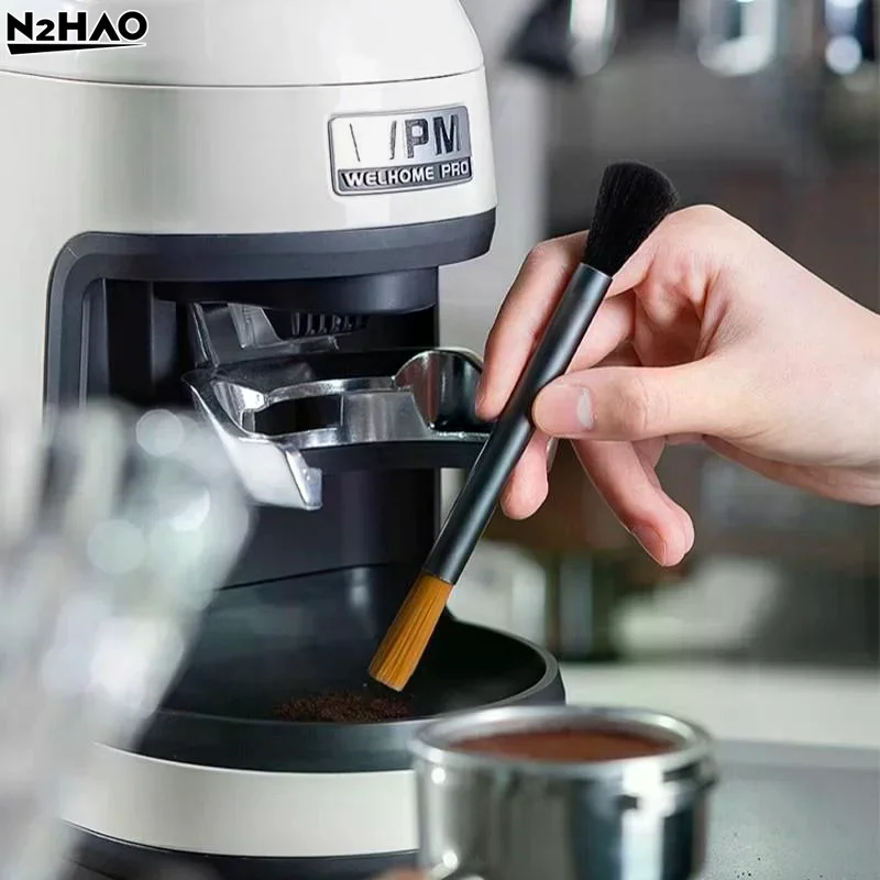 2/3pcs Coffee Grinder Cleaning Supplies Air Blower Cleaning Brush Measuring Spoon for Home Cafe Baristas Easy Maintenance