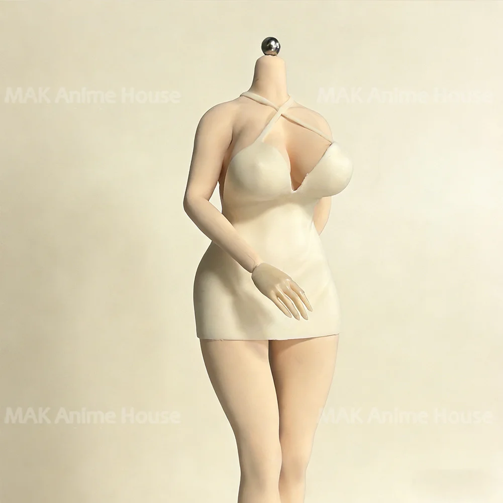 ZZYM610 1/6 Oversize Movable Chest Slender Waist Toned Plump Body Physiological Details 12'' Female Flexible Action Figure Bodys