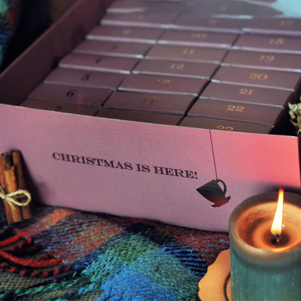 Customization.New Design Cardboard Empty Chocolate Tea 24/12 Drawer for Gift Package Small Advent Calendar Box