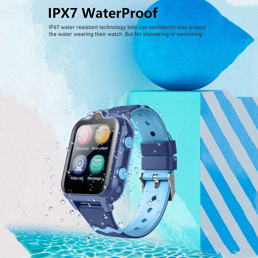 D35 4G Kinder Smart Watch Video SIM ROM 8GB Anruf Telefon Uhr Monitor GPS SOS Standort Monitor Kinder junge Mädchen Smartwatch Geschenke